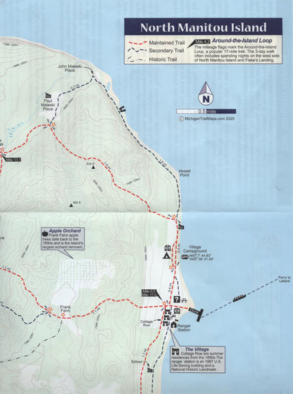 Manitou Islands Trail Map